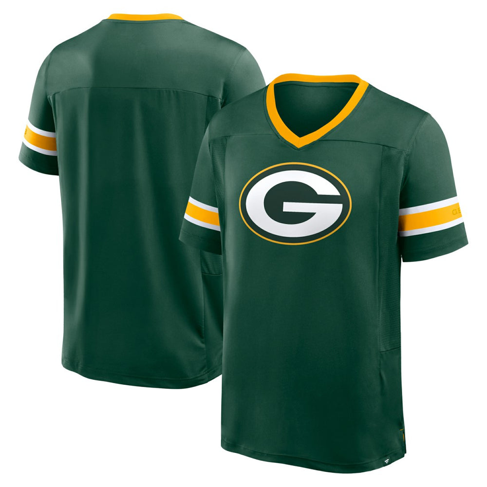 Green Bay Packers Hometown Premium Hashmark V-Neck T-Shirt - Green cheap