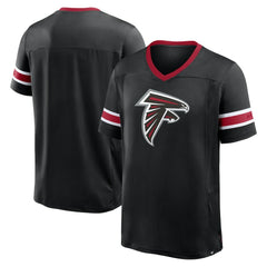 Atlanta Falcons Hometown Premium Hashmark V-Neck T-Shirt - Black for sale