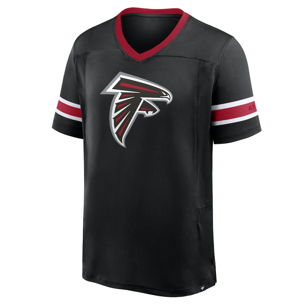 Atlanta Falcons Hometown Premium Hashmark V-Neck T-Shirt - Black for sale