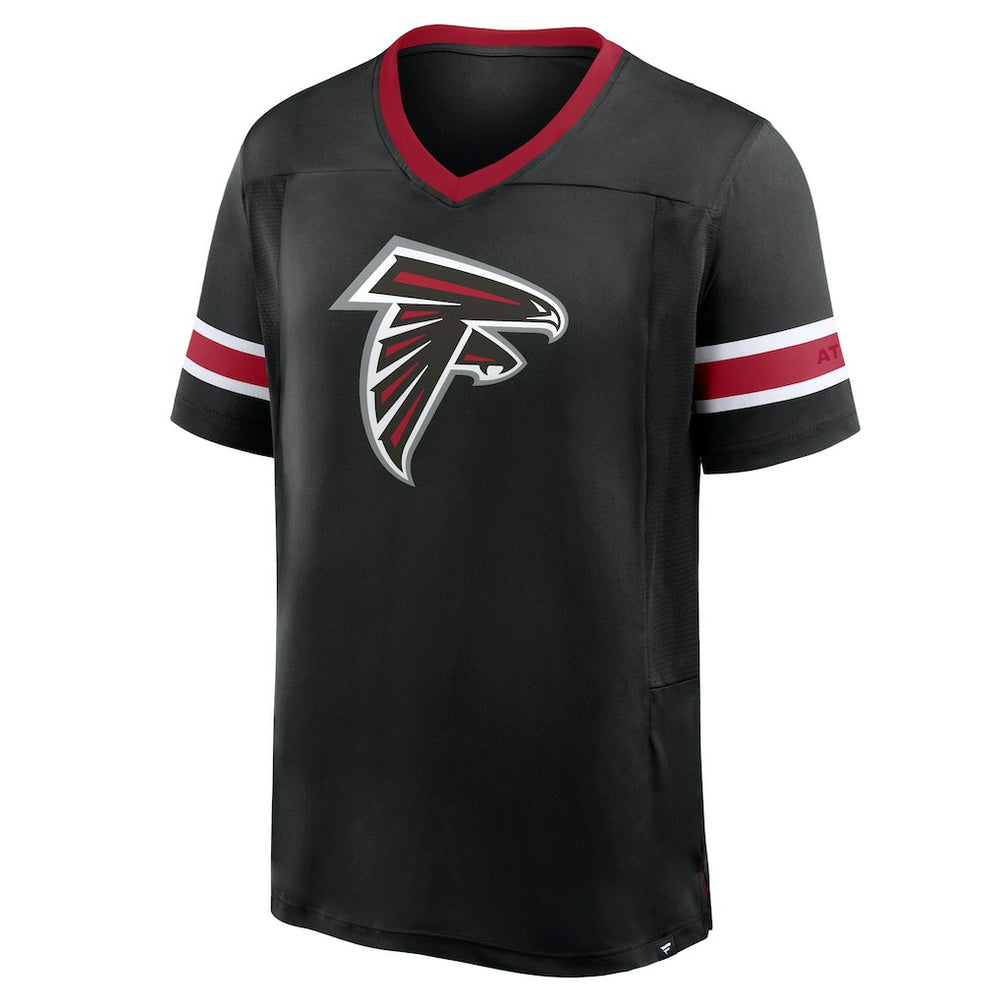 Atlanta Falcons Hometown Premium Hashmark V-Neck T-Shirt - Black for sale