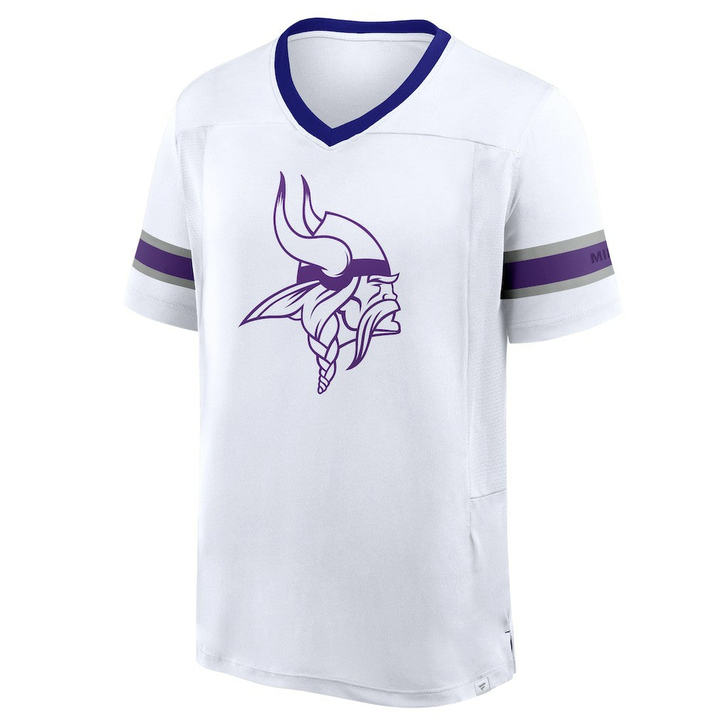 Minnesota Vikings Redzone Hashmark V-Neck T-Shirt - White sale