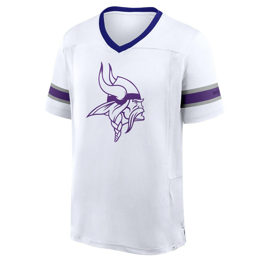 Minnesota Vikings Redzone Hashmark V-Neck T-Shirt - White sale