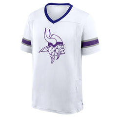 Minnesota Vikings Redzone Hashmark V-Neck T-Shirt - White sale