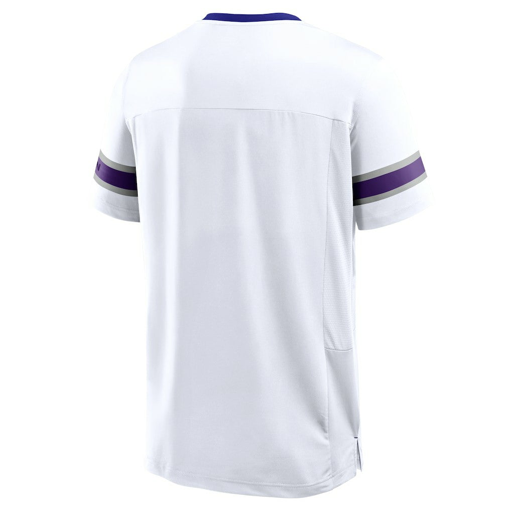 Minnesota Vikings Redzone Hashmark V-Neck T-Shirt - White sale