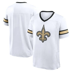 New Orleans Saints Redzone Hashmark V-Neck T-Shirt - White outlet
