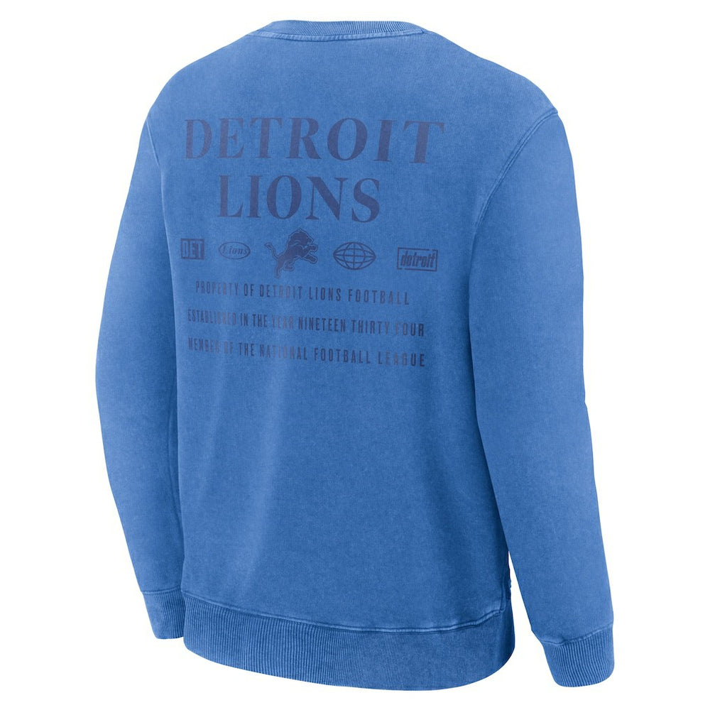 Detroit Lions Deep Route Pullover Sweatshirt - Blue on sale