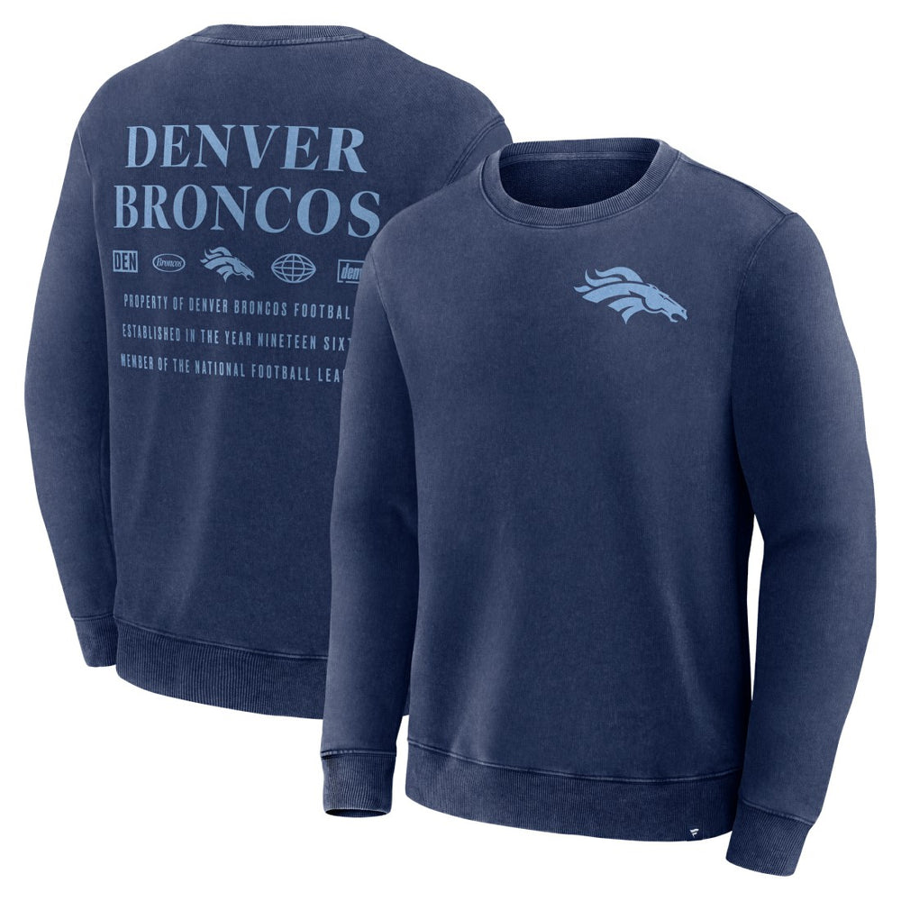 Denver Broncos Deep Route Pullover Sweatshirt - Navy online