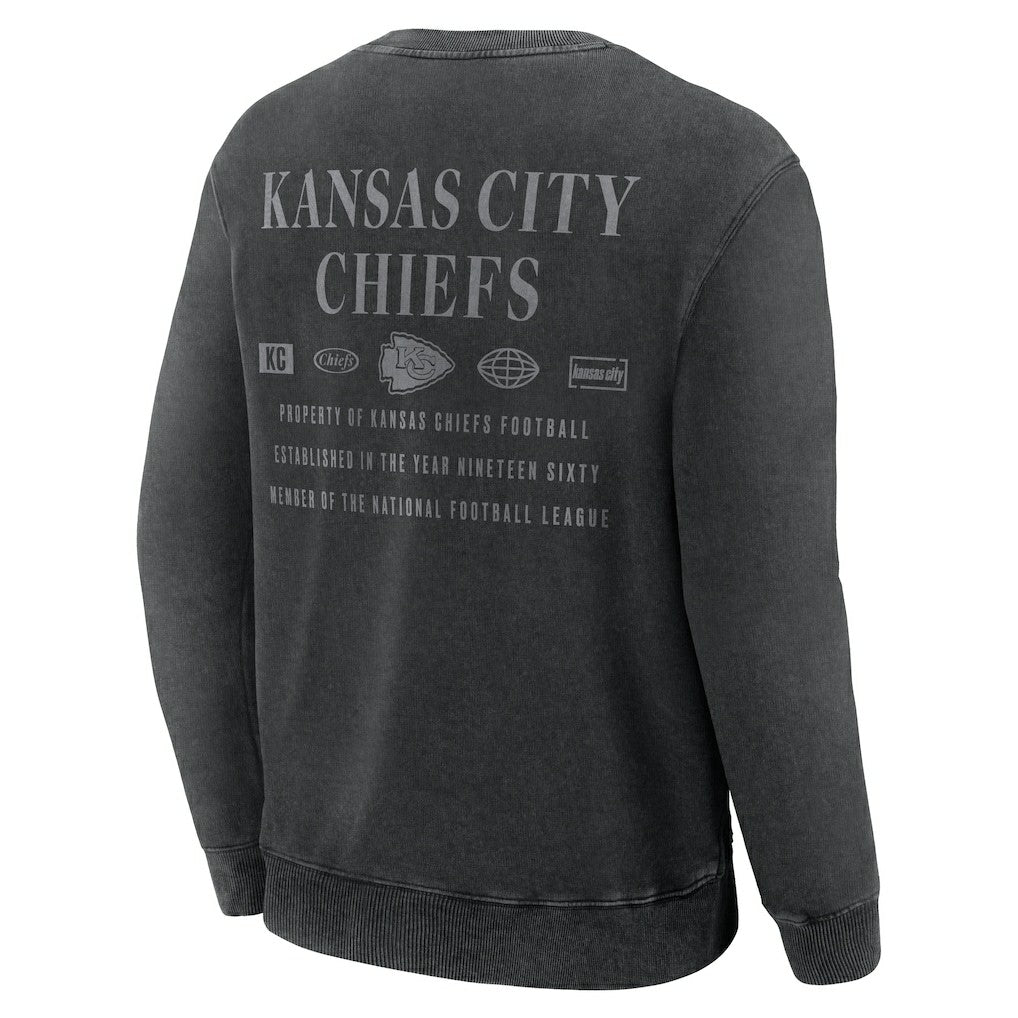 Kansas City Chiefs Deep Route Pullover Sweatshirt - Black cheap