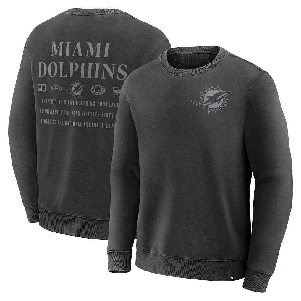 Miami Dolphins Deep Route Pullover Sweatshirt - Black outlet