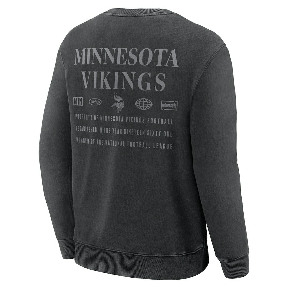 Minnesota Vikings Deep Route Pullover Sweatshirt - Black cheap