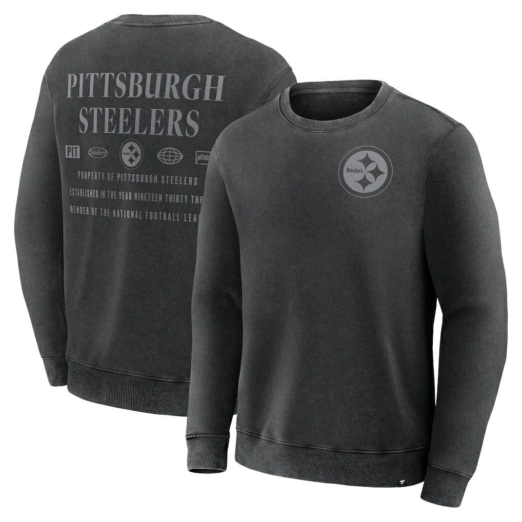Pittsburgh Steelers Deep Route Pullover Sweatshirt - Black sale
