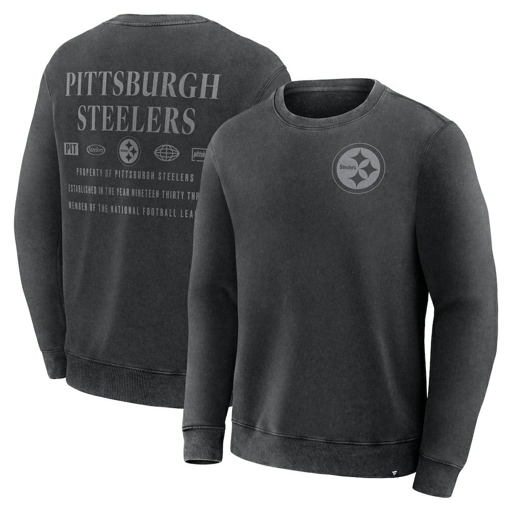 Pittsburgh Steelers Deep Route Pullover Sweatshirt - Black sale