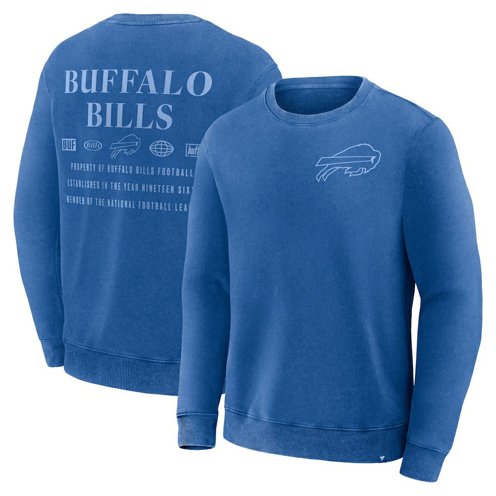 Buffalo Bills Deep Route Pullover Sweatshirt - Royal sale