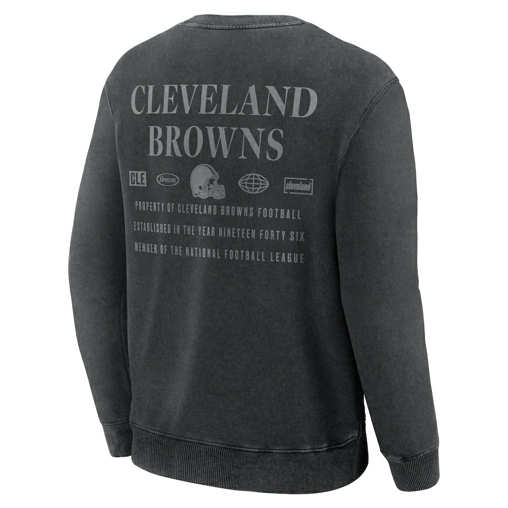 Cleveland Browns Deep Route Pullover Sweatshirt - Black cheap