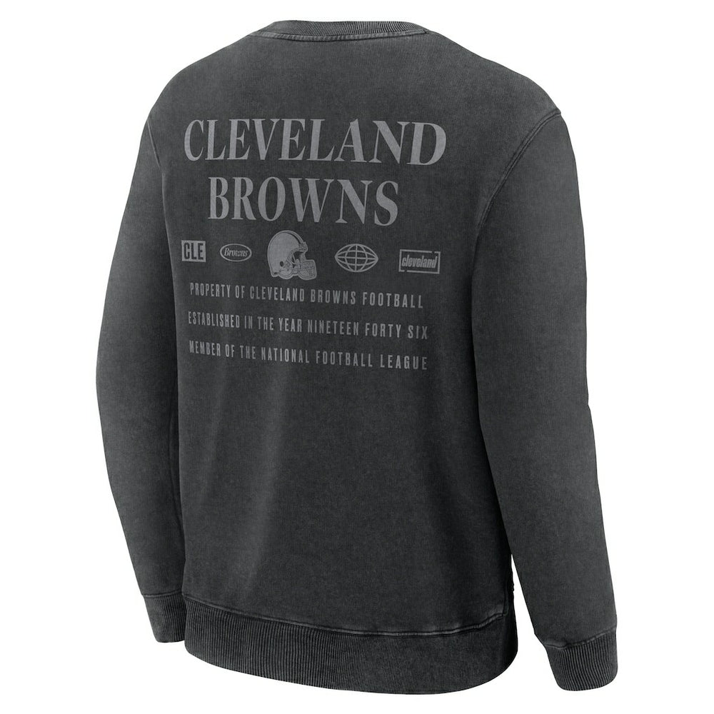 Cleveland Browns Deep Route Pullover Sweatshirt - Black cheap