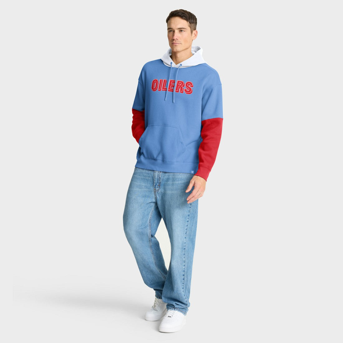 Tennessee Titans Helmet Retro Pullover Hoodie - Light Blue on sale