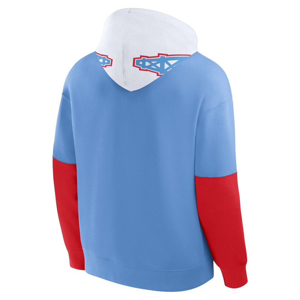 Tennessee Titans Helmet Retro Pullover Hoodie - Light Blue on sale