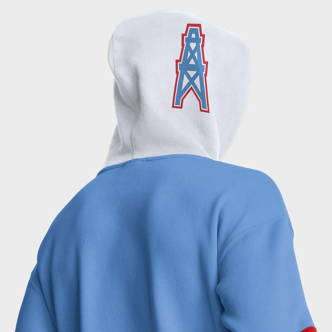 Tennessee Titans Helmet Retro Pullover Hoodie - Light Blue on sale