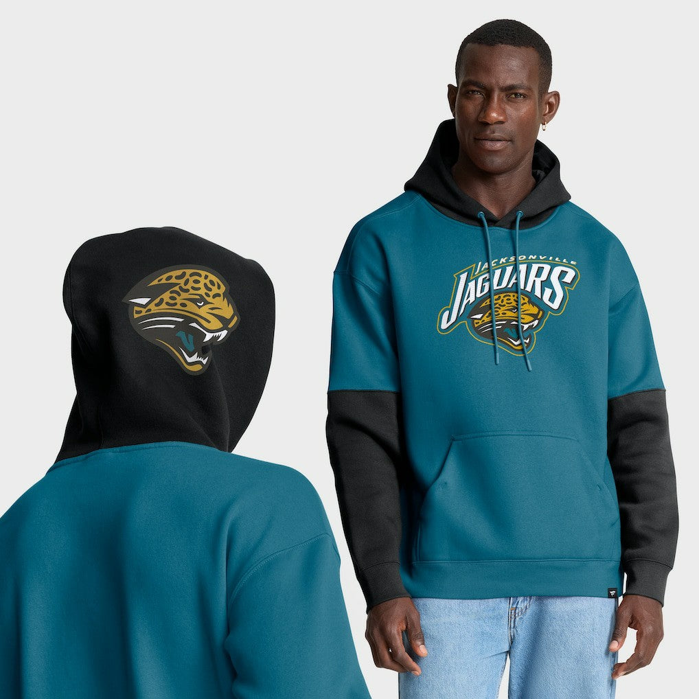Jacksonville Jaguars Helmet Retro Pullover Hoodie - Teal for sale