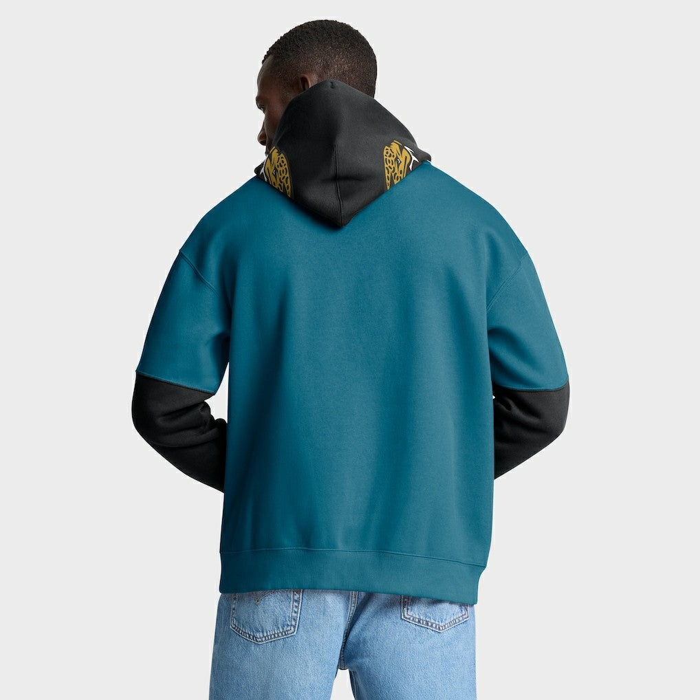 Jacksonville Jaguars Helmet Retro Pullover Hoodie - Teal for sale