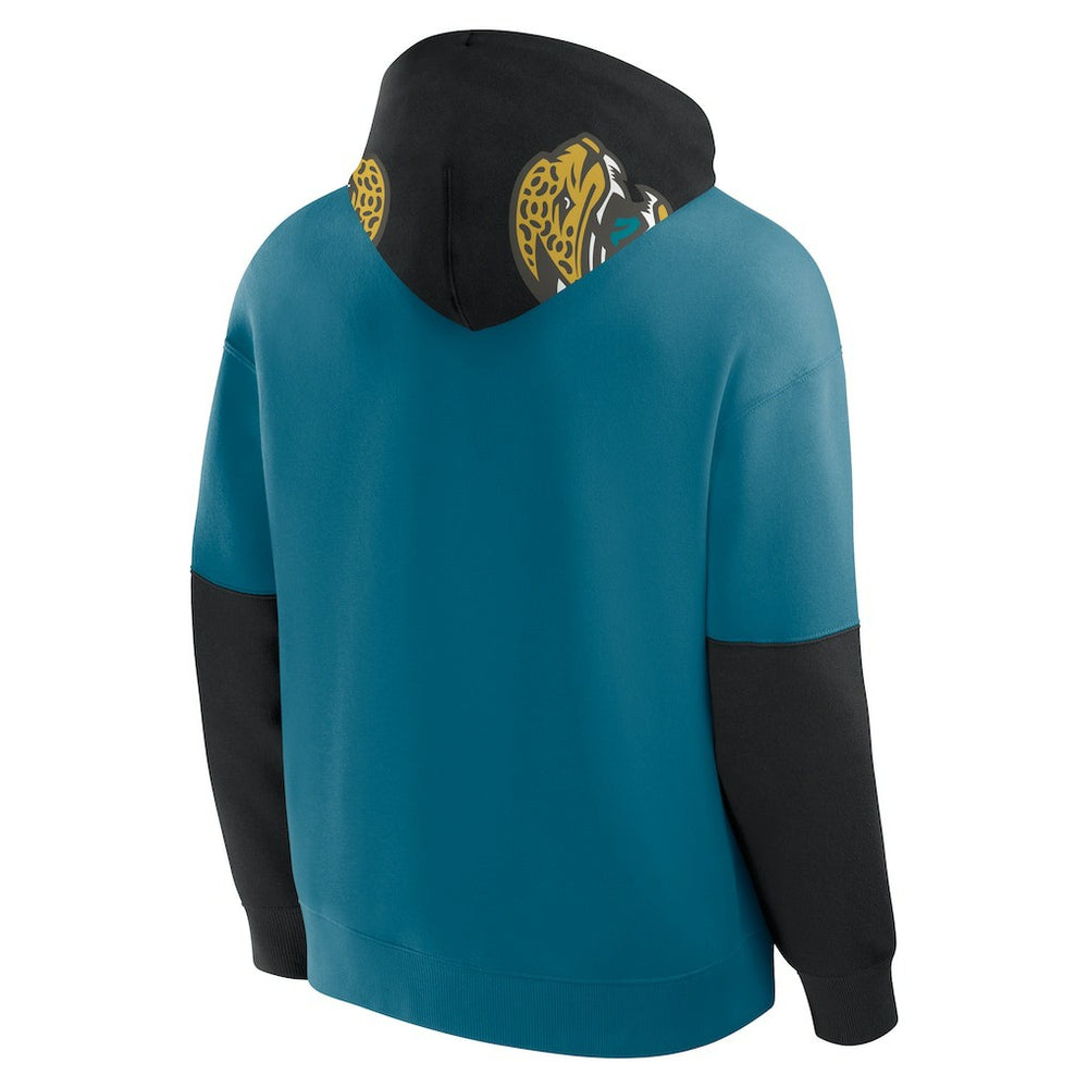 Jacksonville Jaguars Helmet Retro Pullover Hoodie - Teal for sale