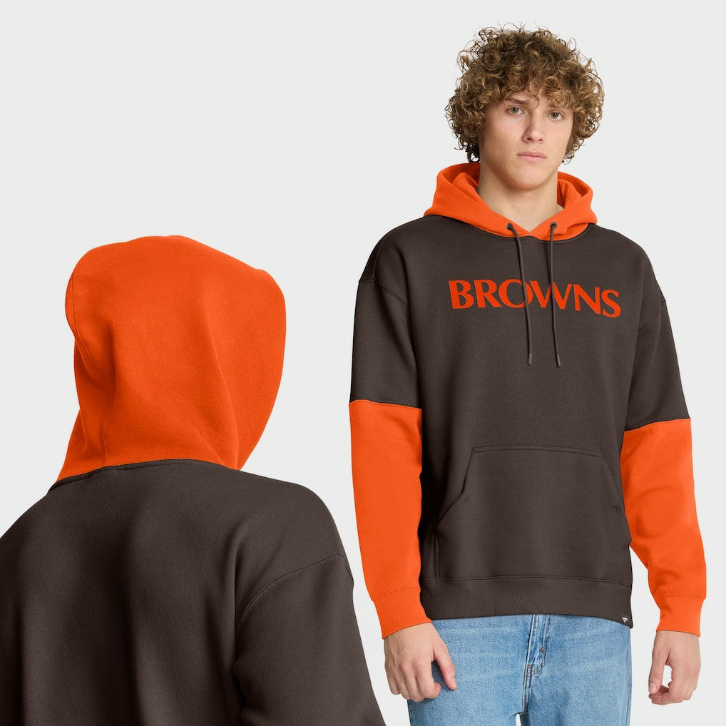 Cleveland Browns Helmet Retro Pullover Hoodie - Brown outlet