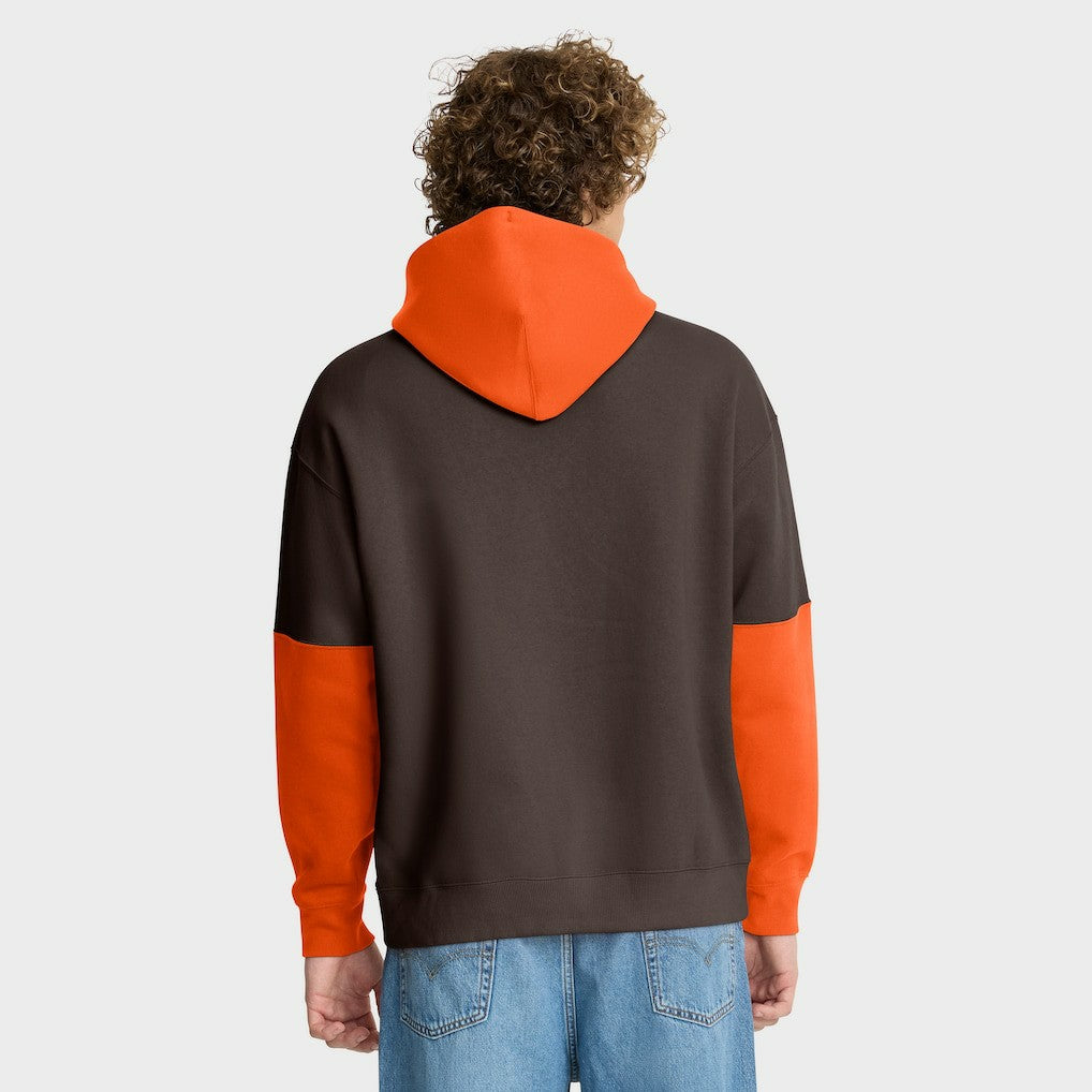 Cleveland Browns Helmet Retro Pullover Hoodie - Brown outlet