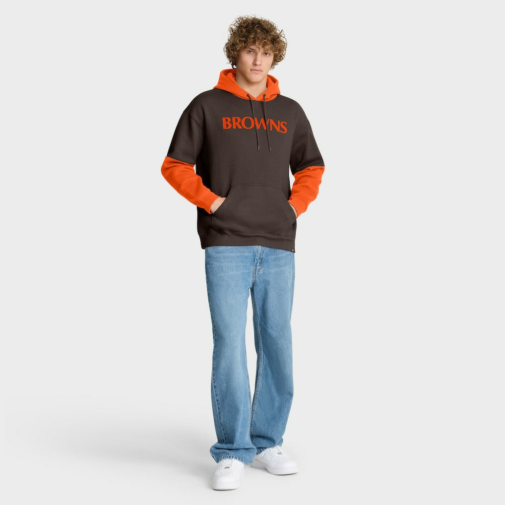 Cleveland Browns Helmet Retro Pullover Hoodie - Brown outlet