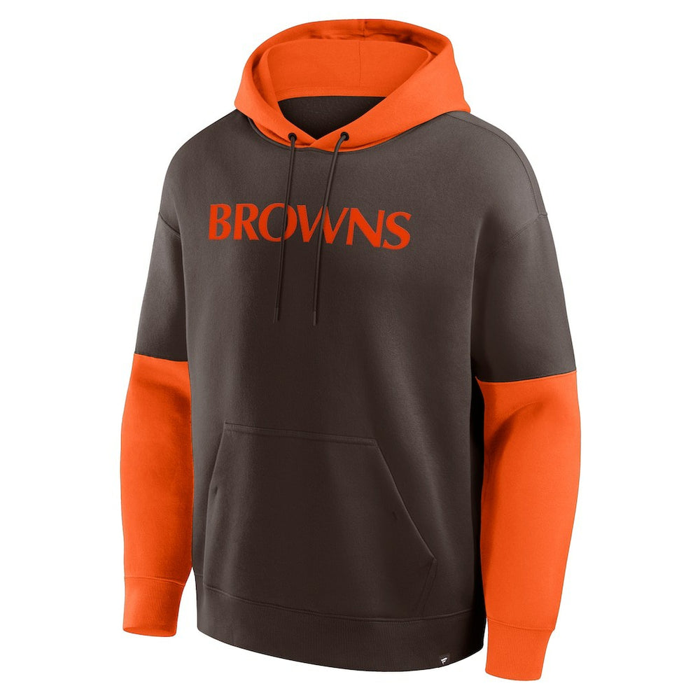 Cleveland Browns Helmet Retro Pullover Hoodie - Brown outlet