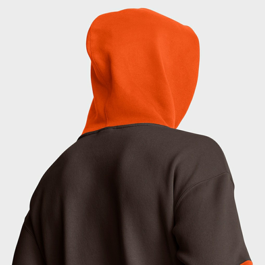 Cleveland Browns Helmet Retro Pullover Hoodie - Brown outlet