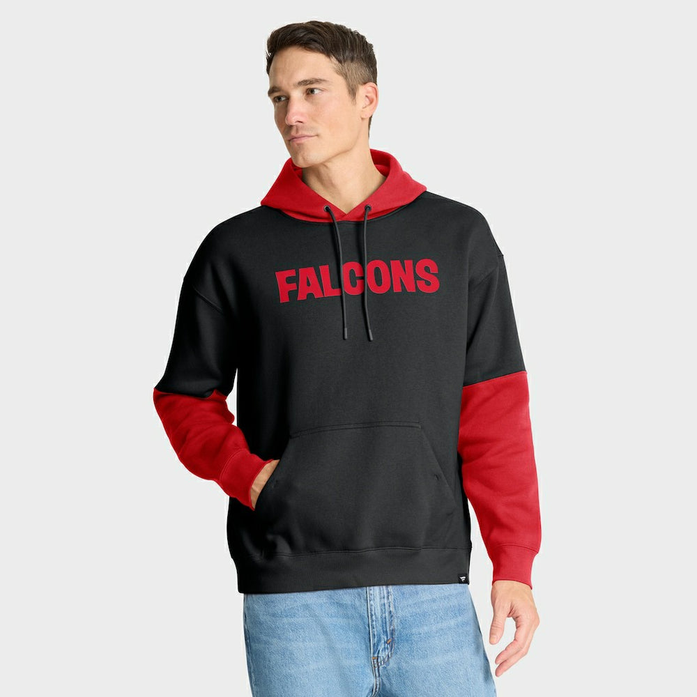 Atlanta Falcons Helmet Retro Pullover Hoodie - Black for sale