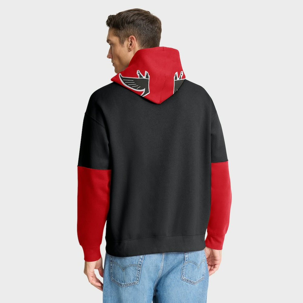 Atlanta Falcons Helmet Retro Pullover Hoodie - Black for sale