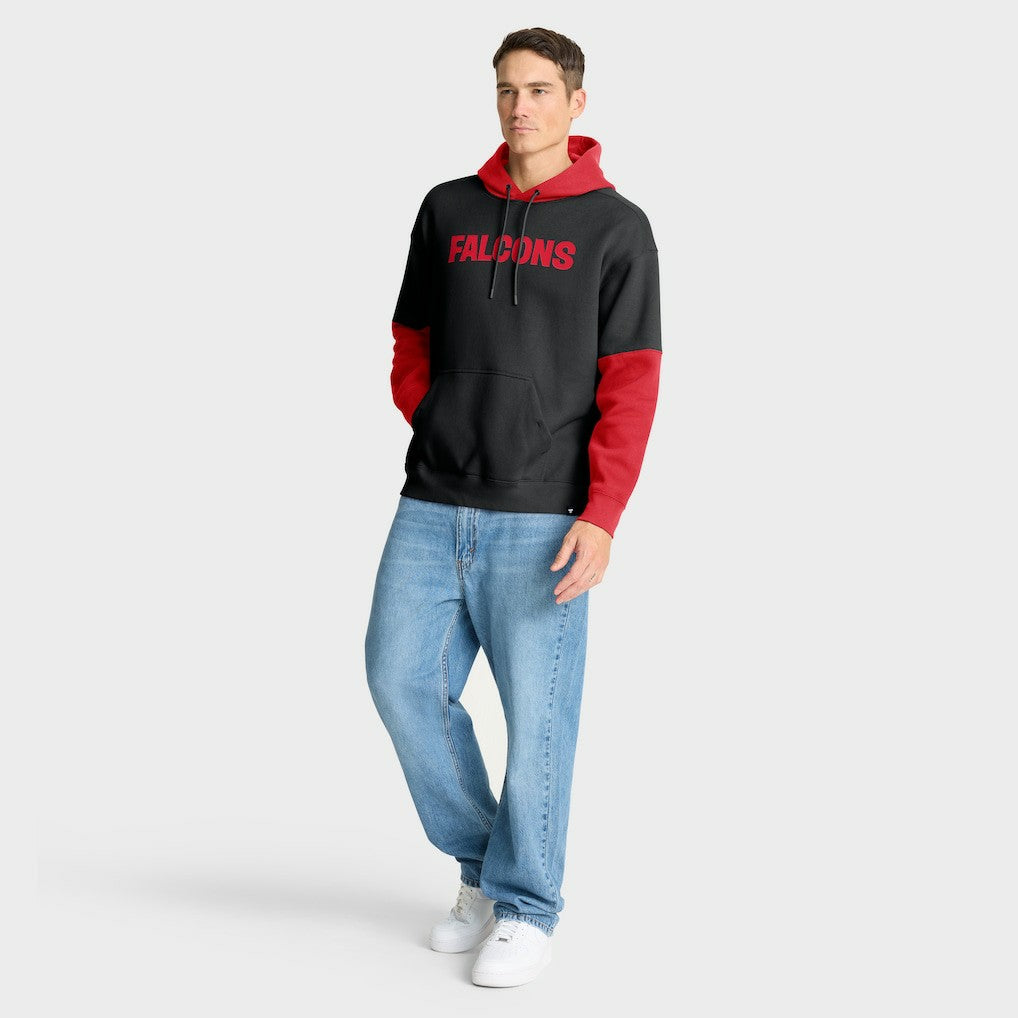 Atlanta Falcons Helmet Retro Pullover Hoodie - Black for sale