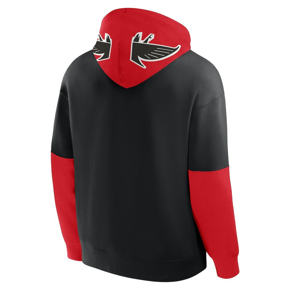 Atlanta Falcons Helmet Retro Pullover Hoodie - Black for sale