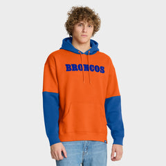 Denver Broncos Helmet Retro Pullover Hoodie - Orange on sale