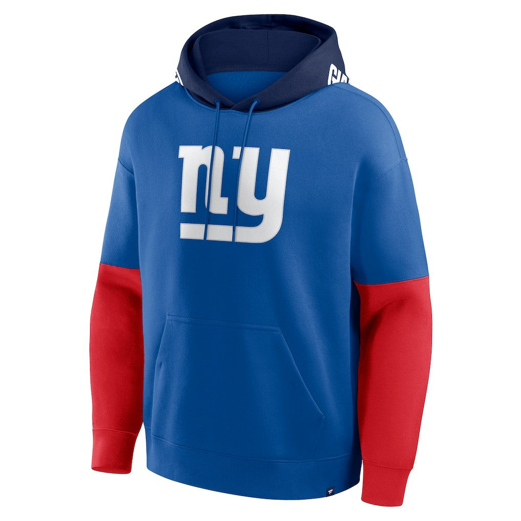 New York Giants Helmet Retro Pullover Hoodie - Royal sale