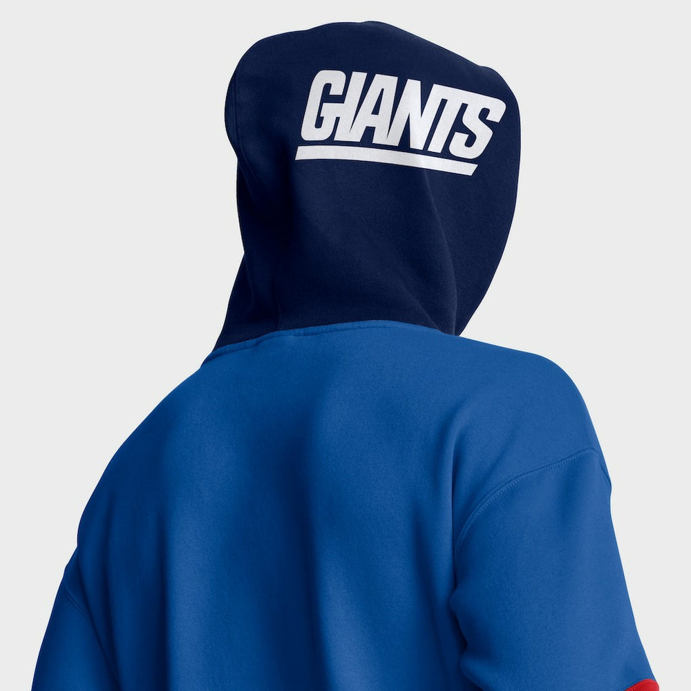 New York Giants Helmet Retro Pullover Hoodie - Royal sale