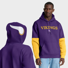 Minnesota Vikings Helmet Retro Pullover Hoodie - Purple for sale