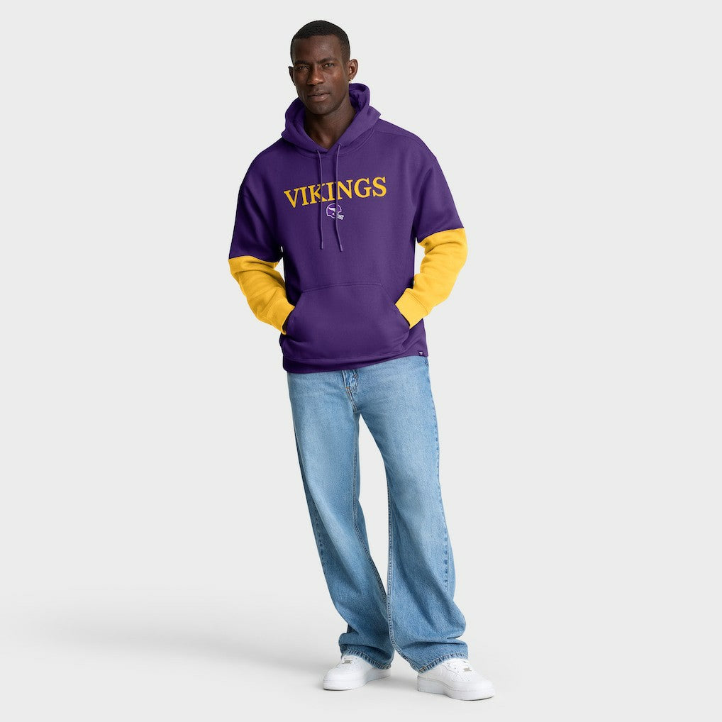 Minnesota Vikings Helmet Retro Pullover Hoodie - Purple for sale