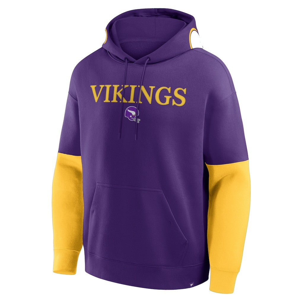 Minnesota Vikings Helmet Retro Pullover Hoodie - Purple for sale