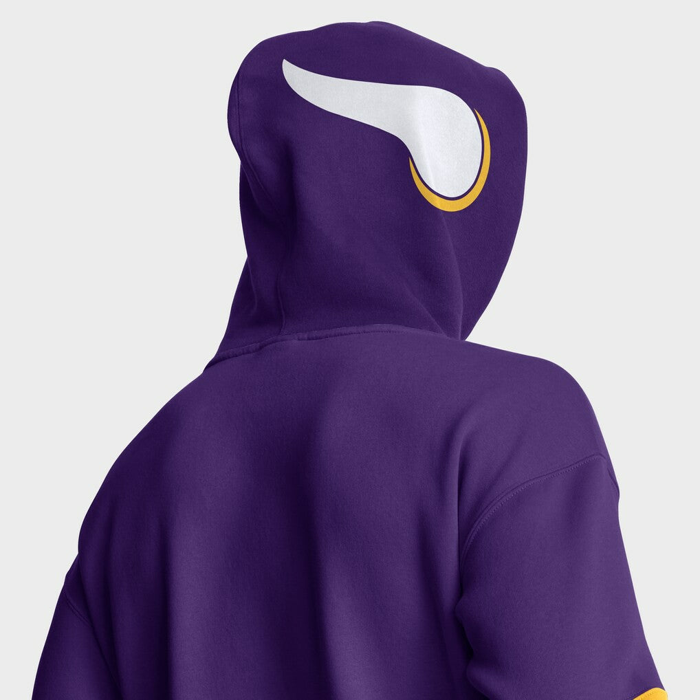 Minnesota Vikings Helmet Retro Pullover Hoodie - Purple for sale