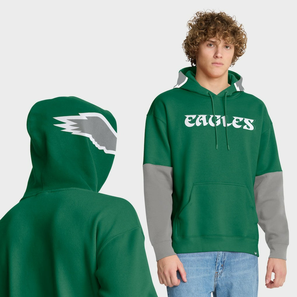 Philadelphia Eagles Helmet Retro Pullover Hoodie - Kelly Green online