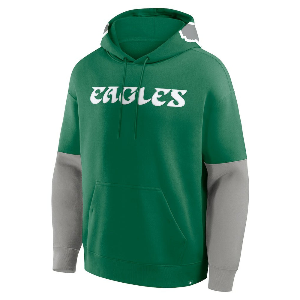 Philadelphia Eagles Helmet Retro Pullover Hoodie - Kelly Green online
