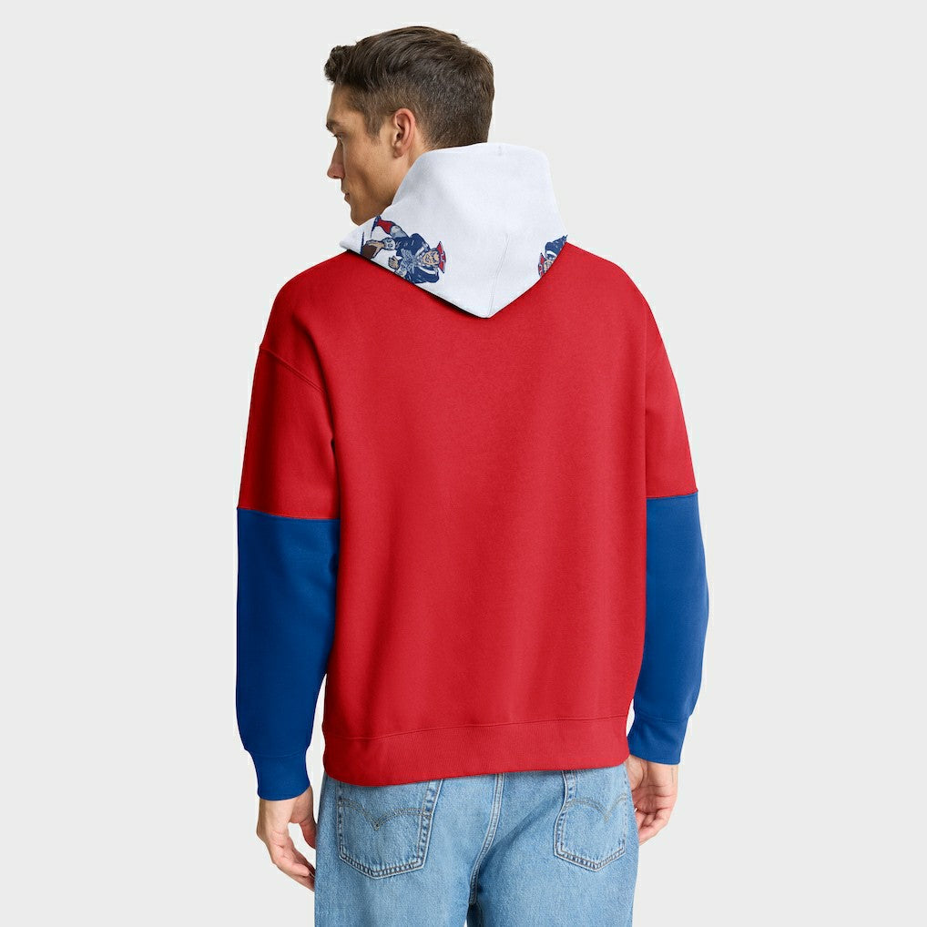 New England Patriots Helmet Retro Pullover Hoodie - Red sale