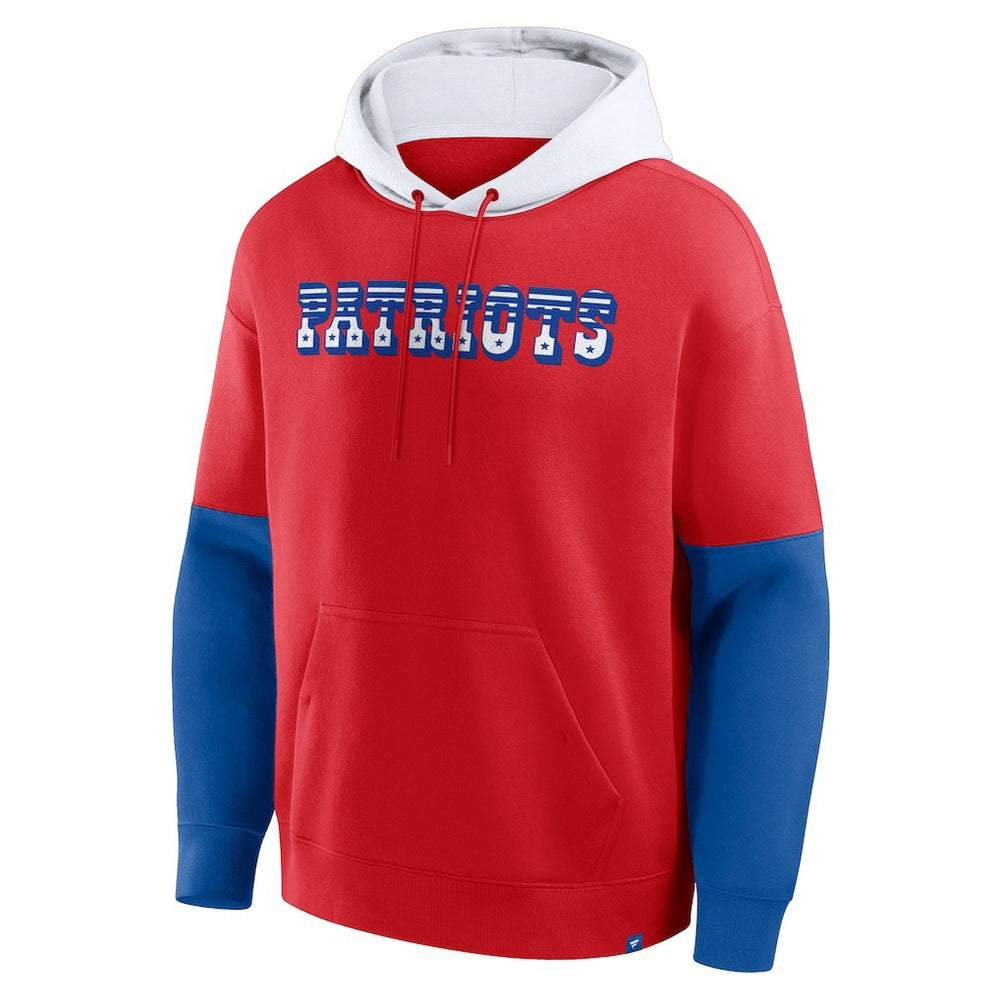 New England Patriots Helmet Retro Pullover Hoodie - Red sale