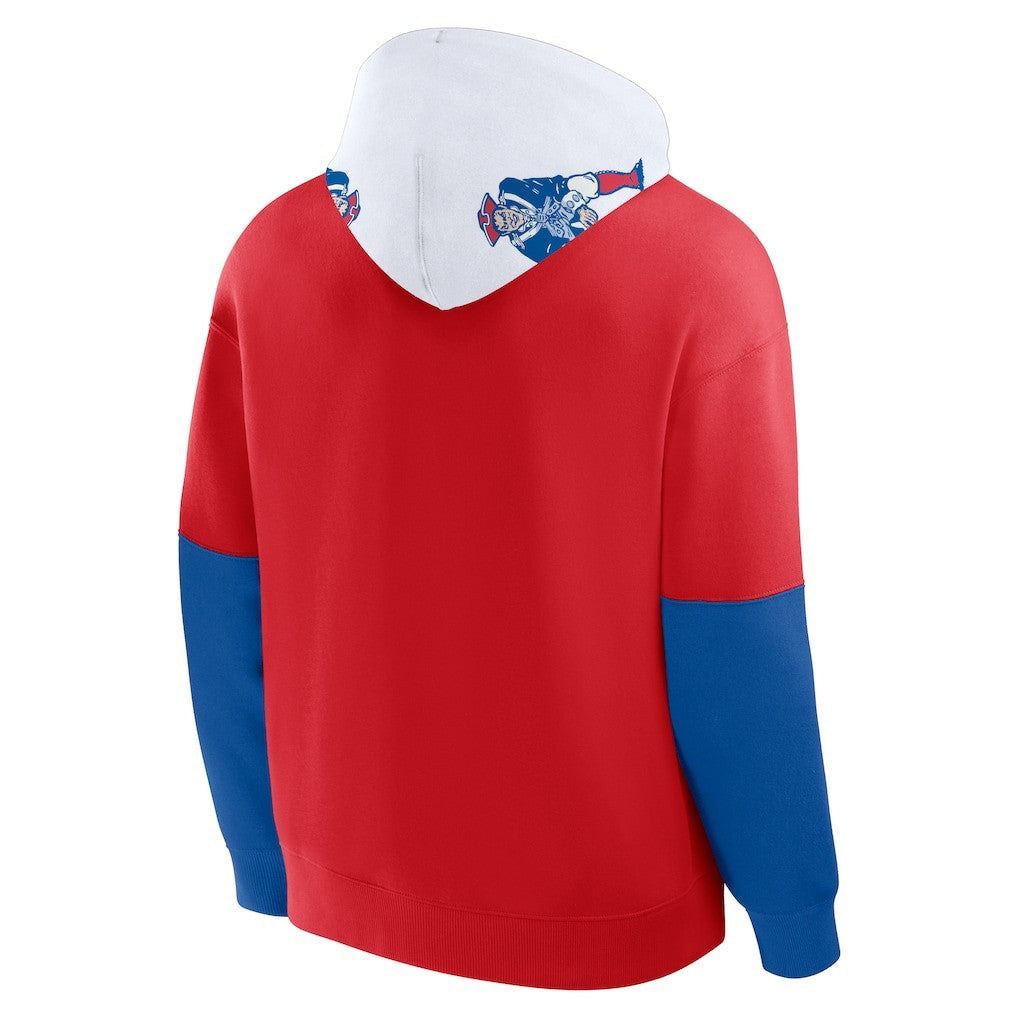 New England Patriots Helmet Retro Pullover Hoodie - Red sale