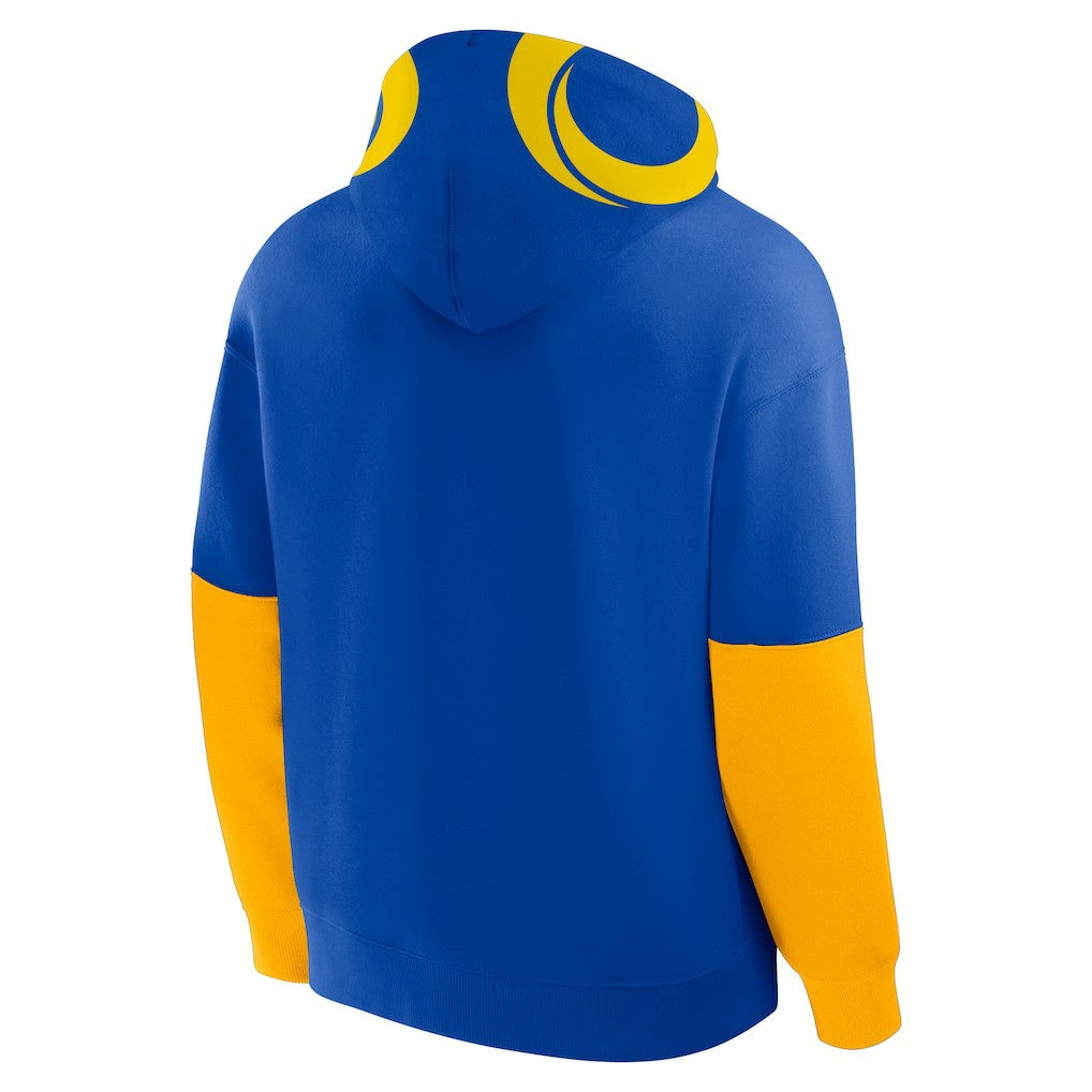 Los Angeles Rams Helmet Pullover Hoodie - Royal on sale