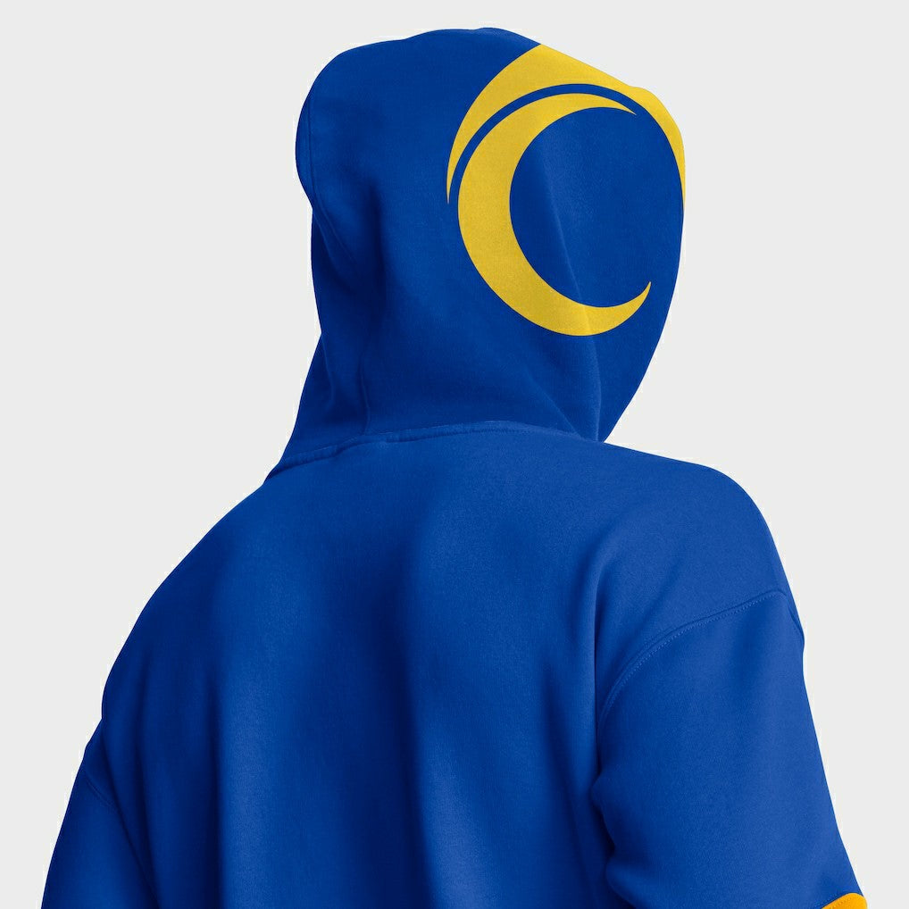Los Angeles Rams Helmet Pullover Hoodie - Royal on sale