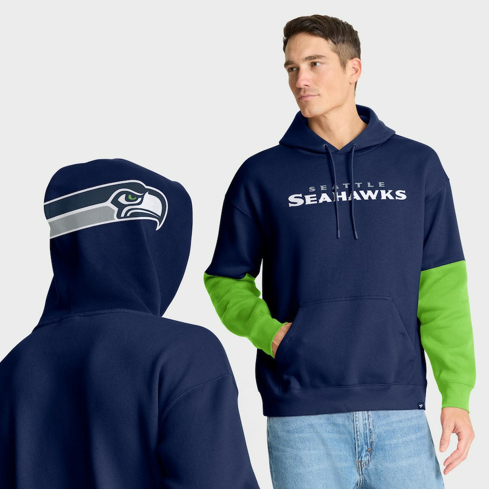 Seattle Seahawks Helmet Pullover Hoodie - College Navy outlet