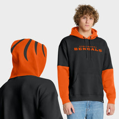 Cincinnati Bengals Helmet Pullover Hoodie - Black cheap